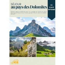 Voyage au Royaume des DOLOMITES