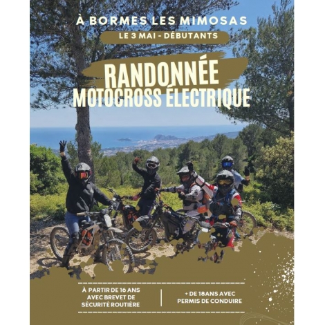 Moto Cross électrique dans le Var au mois de MAI