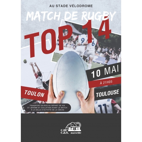 RUGBY TOP14  TOULON  - TOULOUSE