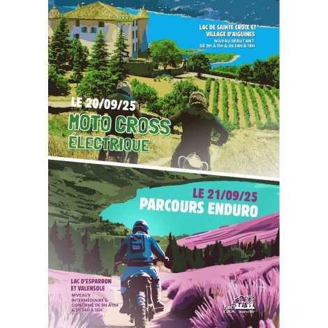 Motocross électrique dans le Verdon
