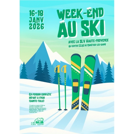 WEEK-END SKI - SLV  HAUTE PROVENCE