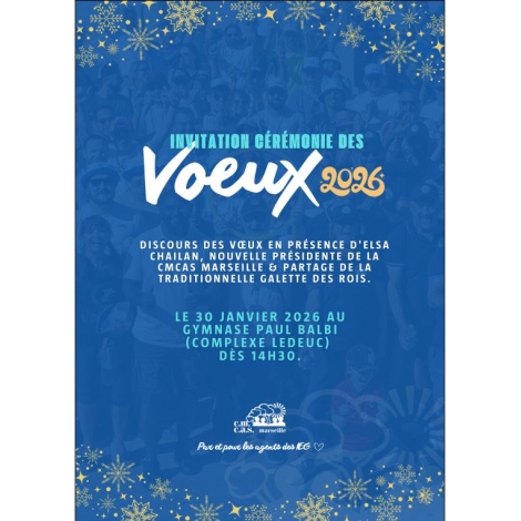 Voeux de la Présidente de votre CMCAS Marseille