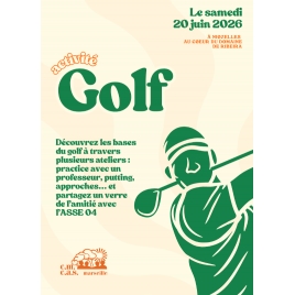 DEMI-JOURNEE DECOUVERTE DU GOLF